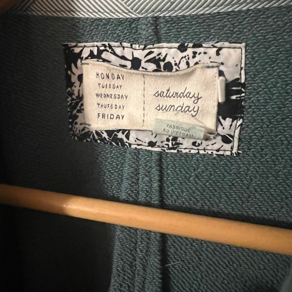 Anthropologie Saturday Sunday Waterfull Open Shawl Sweater Coat Small - Picture 3 of 11